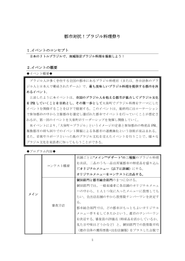 都市対抗ブラジル料理祭り