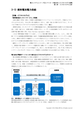 3-13 燃料電池電力供給 - 日経BPクリーンテック研究所