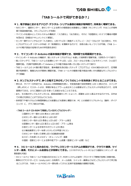 「TAB シールドで何ができるか？」