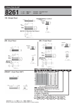 2列（Dual Row） - KYOCERA Connector Products