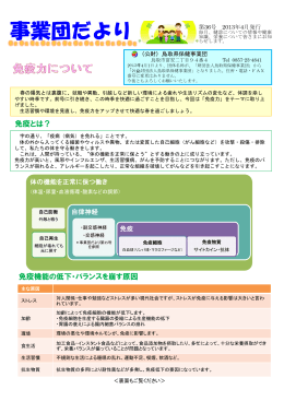 免疫とは？ 免疫機能の低下・バランスを崩す原因