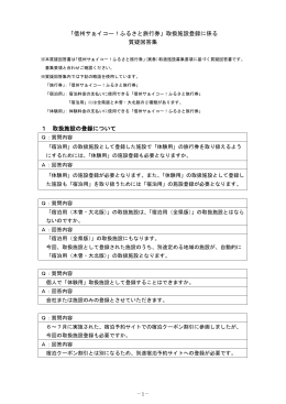 「信州サぁイコー！ふるさと旅行券」取扱施設登録に係る