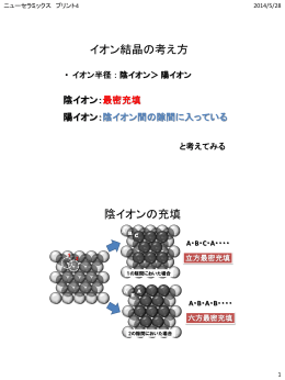 最密充填と間隙