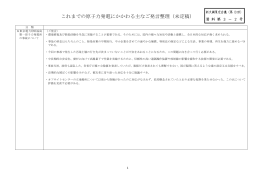 これまでの原子力発電にかかわる主なご発言整理（未定稿）