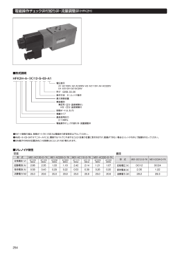 電磁操作チェック弁付絞り弁・流量調整弁