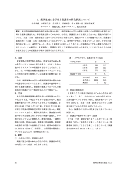 4．飯伊地域の小学生と保護者の朝食状況について