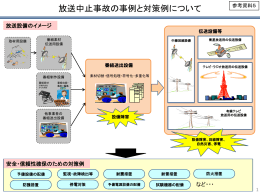 参考資料5 放送中止事故の事例と対策例について