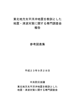 東北地方太平洋沖地震を教訓とした 地震・津波対策に関する