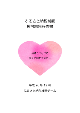 ふるさと納税制度 検討結果報告書