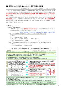の省エネルギー措置の届出の概要