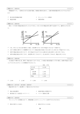 問題 06-01 AD200164 財務諸表のうち、一定時点における企業の資産