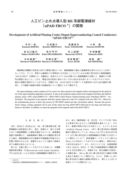 人工ピン止め点導入型 RE 系超電導線材 「nPAD