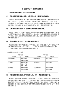 あきる野市小中一貫教育実施指針 あきる野市小中一貫教育