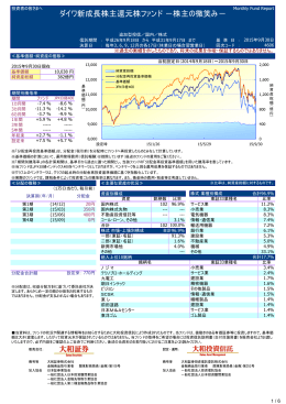 月次レポート - 大和投資信託
