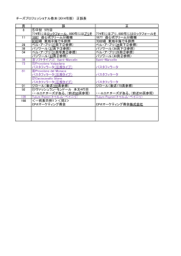 2014年 教本正誤表（PDFファイル - チーズプロフェッショナル協会・CPA
