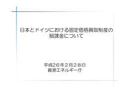 日本とドイツにおける固定価格買取制度の賦課金について PDF形式