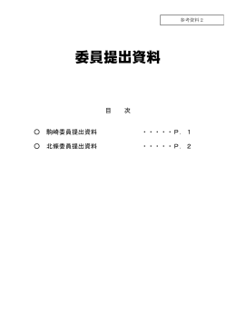参考資料2 委員提出資料（PDF形式：382KB）