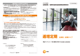 逓増定期 主契約 : 定期タイプ
