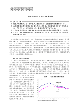 明暗が分かれる男女の賃金動向