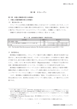 第 3 章 スウェーデン - 労働政策研究・研修機構
