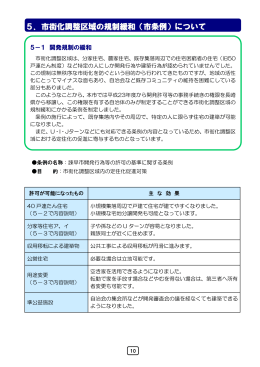 5．市街化調整区域の規制緩和（市条例）について