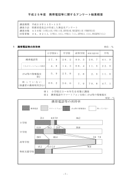 携帯電話等の所持率