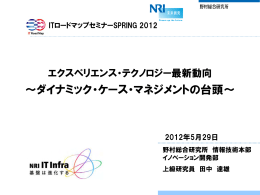 エクスペリエンス・テクノロジー最新動向 ～ダイナミックケースマネジメントの台頭