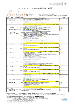 ワシントン＆ニューヨーク8日間【地上手配】