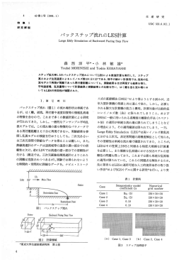 バックステップ流れのLES計算