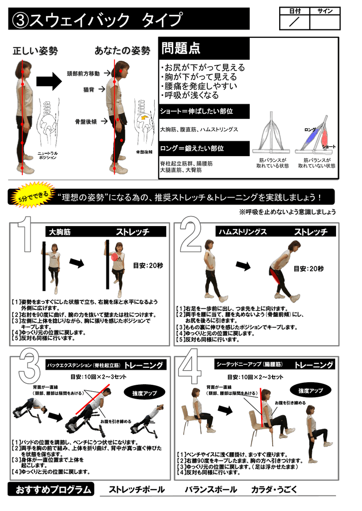 スウェイバック タイプ