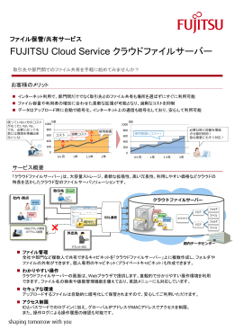 FUJITSU Cloud Service クラウドファイルサーバー カタログ