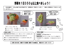 生のものなら 両手いっぱい 加熱したものなら 片手いっぱい 野菜の効果