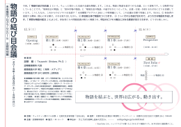 「 物語の結び目会議 」（京都特別編）