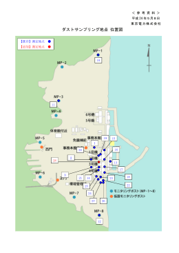 ダストサンプリング地点 位置図