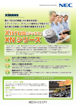 最大768台の無線LAN端末を収容！ スマートフォン