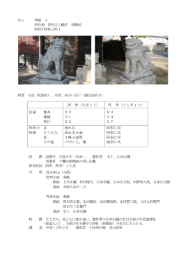 伊佐江八幡宮の狛犬
