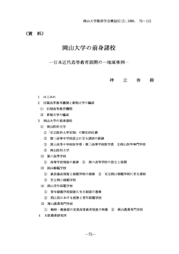 岡山大学の前身諸校