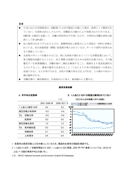 日本 日本における所得格差は、OECD の上位半数国と比較した場合