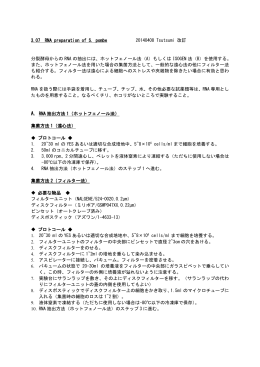 3.09 RNA Preparation