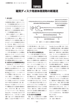 磁気ディスク用液体潤滑剤の新潮流