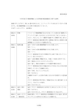 © SVJ 2015.09.24 日本代表犬の健康問題による世界選手権退場勧告