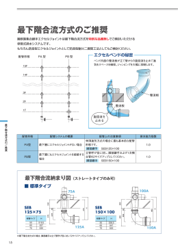 最下階合流方式のご推奨