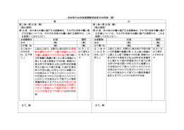 高知県内水面漁業調整規則新旧対照表（案） 長岡 郡大豊町ヨボウーシ橋
