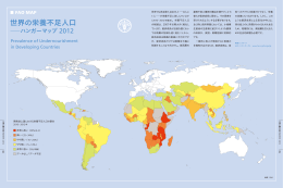 世界の栄養不足人口―ハンガーマップ2012