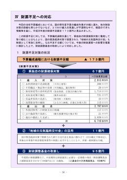 財源不足への対応 (PDF : 250KB)