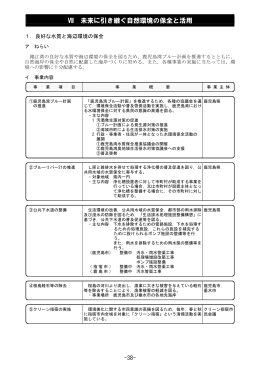 Ⅶ 未来に引き継ぐ自然環境の保全と活用