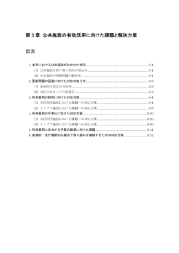 第5章 公共施設の有効活用に向けた課題と解決方策(317KB