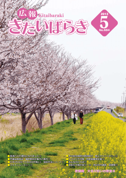 桜満開 大北川沿いの桜並木
