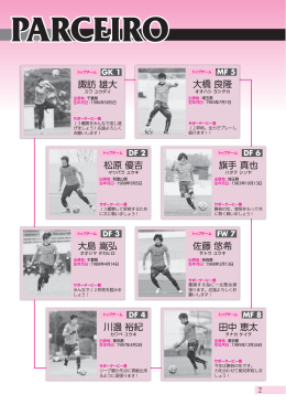 諏訪 雄大 松原 優吉 大島 嵩弘 佐藤 悠希 川邊 裕紀 大橋 良隆