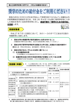 保護者等配布資料（リーフレット）